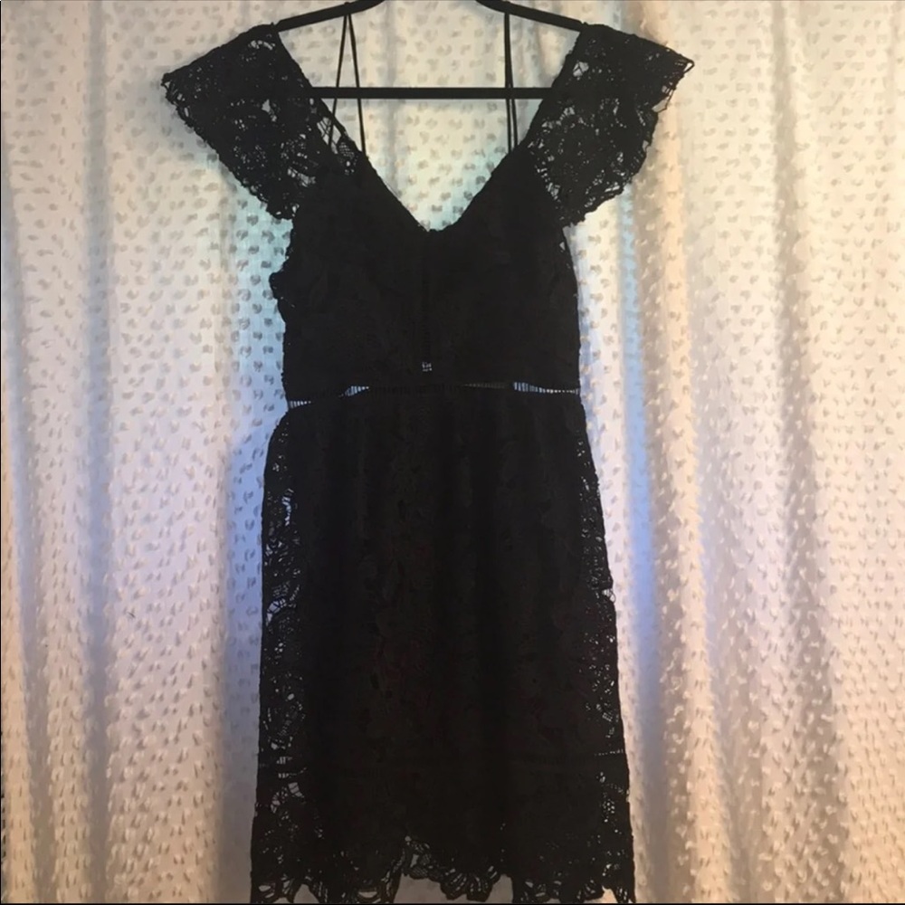 Free Generation lace cold shoulder dress - Picture 6 of 12